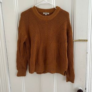 Madewell cotton crewneck fisherman sweater
